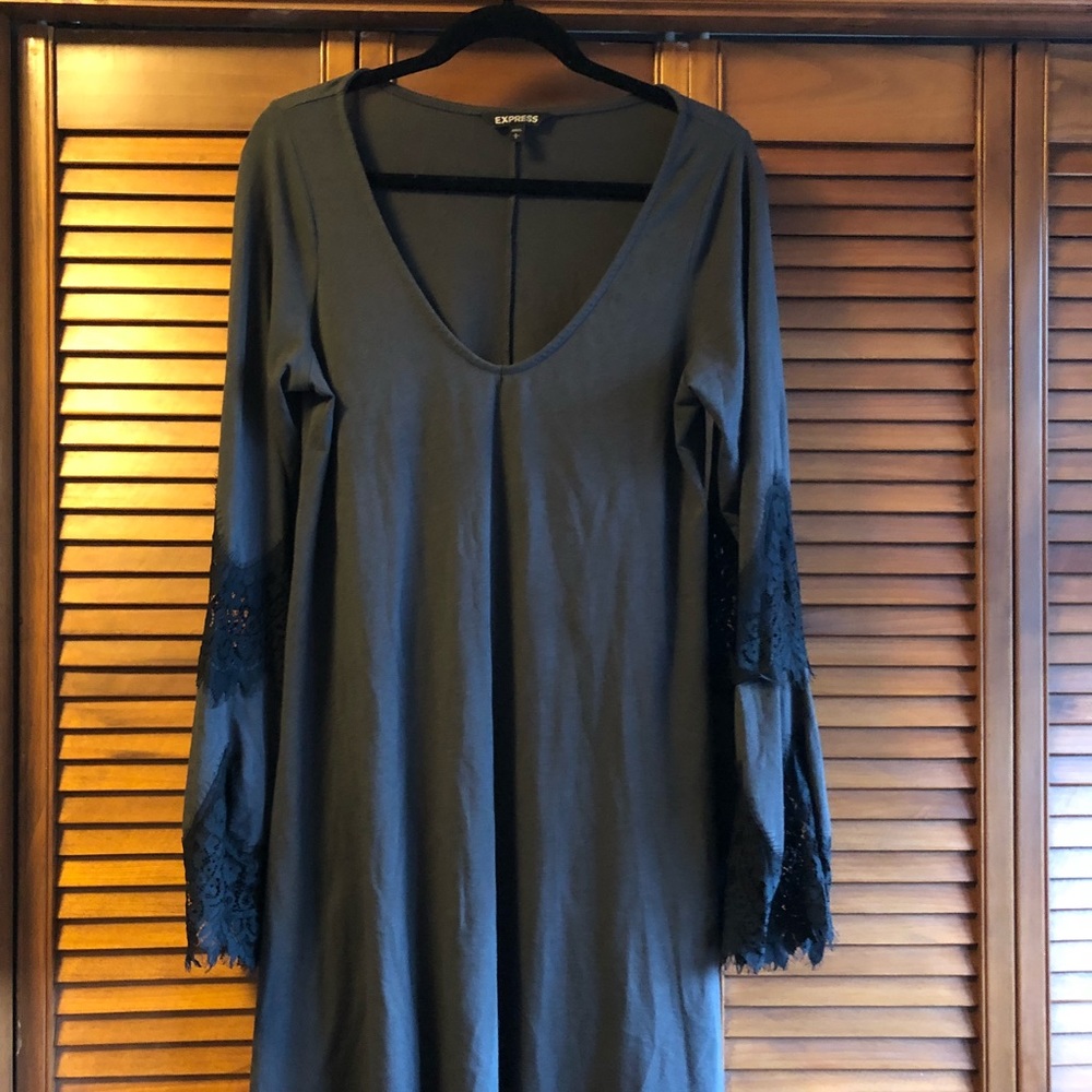 Express cotton lace trimmed dress